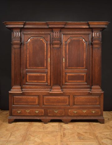 George I oak livery cupboard George I oak livery cupboard