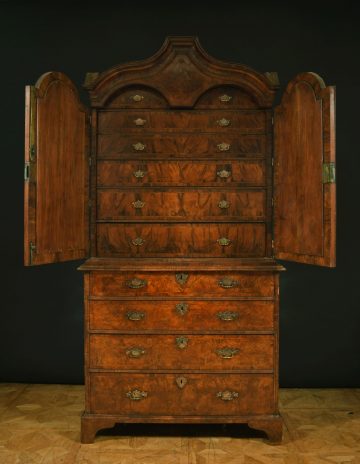 Queen Anne walnut fitted cabinet Queen Anne walnut fitted cabinet