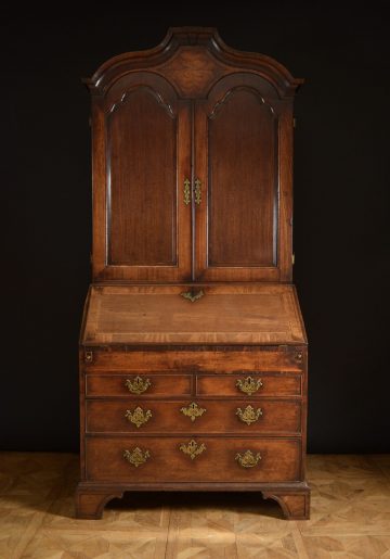 George I walnut bureau bookcase George I walnut bureau bookcase