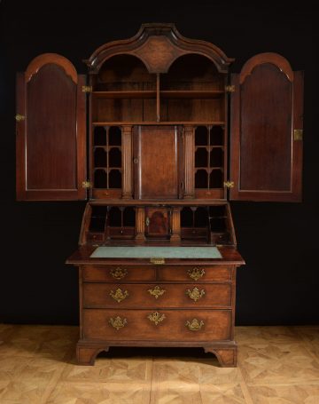 George I walnut bureau bookcase George I walnut bureau bookcase