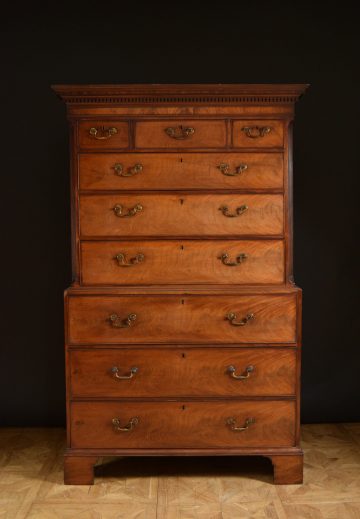 George III secretaire chest on chest George III secretaire chest on chest