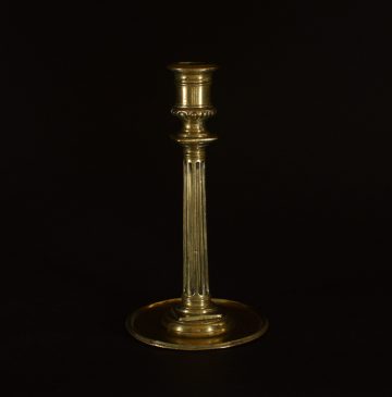 Late 16th century pillar candlestick Late 16th century pillar candlestick