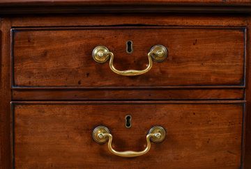 George III mahogany pedestal desk George III mahogany pedestal desk