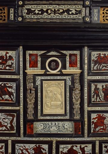 17th century Spanish cabinet on stand 17th century Spanish cabinet on stand