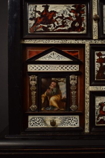 17th century Spanish cabinet on stand 17th century Spanish cabinet on stand